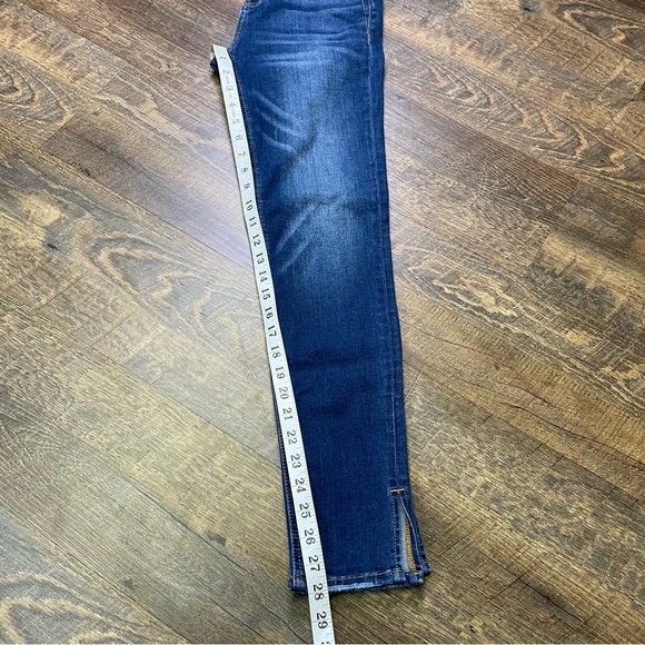 MISS ME Jeans Womens 26x28 High Rise Skinny Plain Pockets Stretch Split Hem - Picture 7 of 10